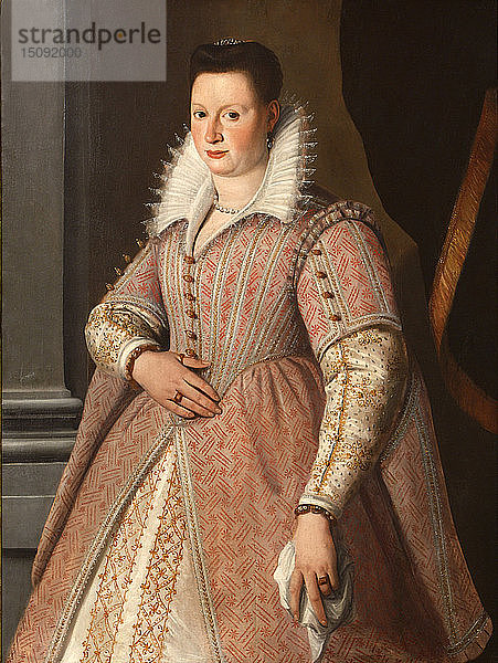 Porträt von Bianca Cappello (1548-1587)  16. Jahrhundert. Schöpfer: Santi di Tito (1536-1603).