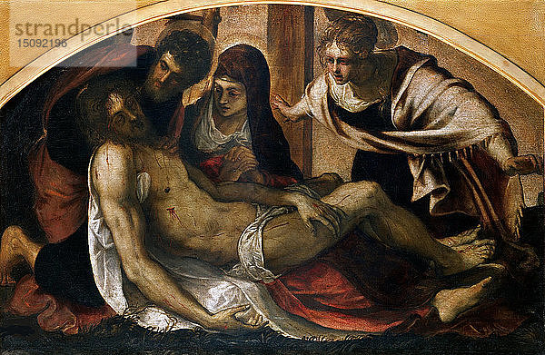 Pietà  1563. Schöpfer: Tintoretto  Jacopo (1518-1594).