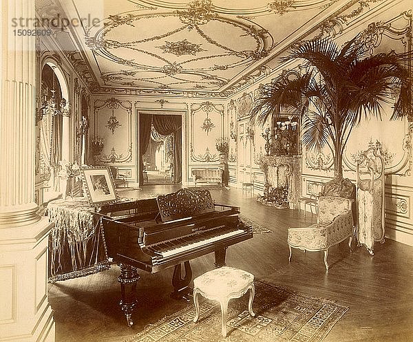 Der Ballsaal am 17 Grosvenor Place  London  1890. Schöpfer: Henry Bedford Lemere (1864-1944).