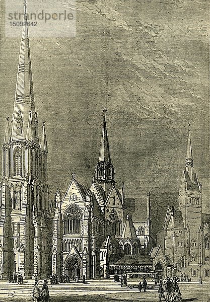 Christ Church  Westminster Bridge Road   (um 1878). Schöpfer: Unbekannt.