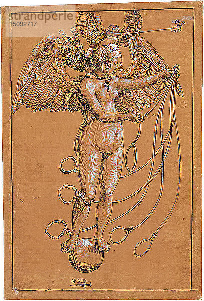 Frau Venus  um 1512. Schöpfer: Manuel  Niklaus (ca. 1484-1530).