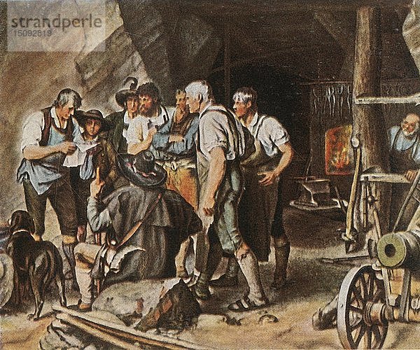 Der Tiroler Aufstand  1809  (1936). Schöpfer: Unbekannt.