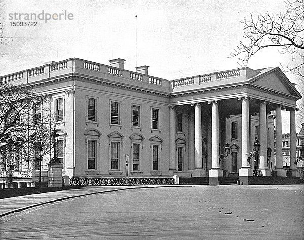 Das Weiße Haus  Washington DC  USA  um 1900. Schöpfer: Unbekannt.