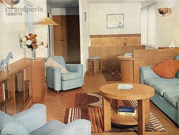 Wohnzimmer von Bird Iles Ltd  London   1937. Schöpfer: Unbekannt.