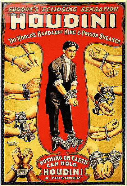 Harry Houdini  ca. 1906. Schöpfer: Anonym.