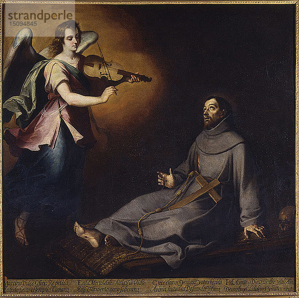 Der heilige Franz von Assisi in Ekstase  um 1646. Schöpfer: Murillo  Bartolomé Estebàn (1617-1682).