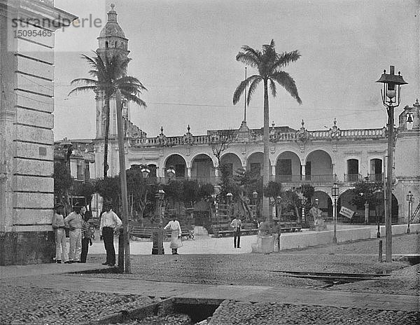 Gouverneurspalast  Vera Cruz  Mexiko   um 1897. Schöpfer: Unbekannt.