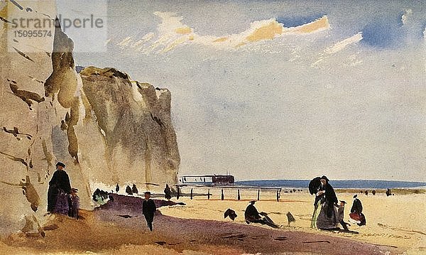 Küstenlandschaft  Normandie   um 1860  (1934). Schöpfer: John Absolon.