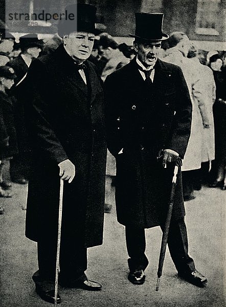 Mr. Chamberlain und Mr. Churchill   23. Februar 1940  (1945). Schöpfer: Unbekannt.