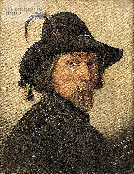 Selbstporträt als Legionär  1848. Schöpfer: Blunck  Ditlev (Detlef) (1798-1854).