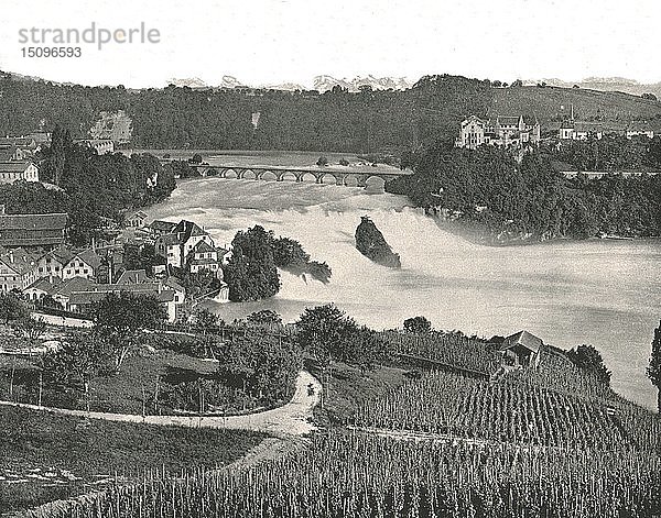 Der Rheinfall  Schaffhausen  Schweiz  1895. Schöpfer: Francis Frith & Co.