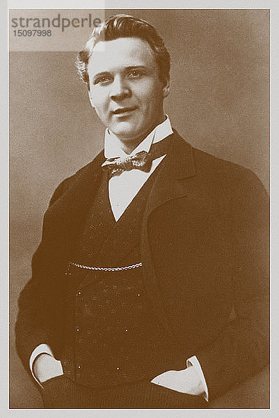 Porträt des Opernsängers Feodor Chaliapin (1873-1938). Künstler: Anonym