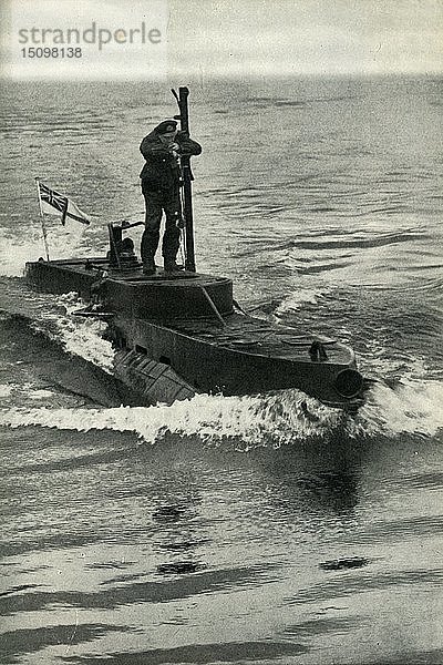 Britisches X-Craft-Zwerg-U-Boot  Zweiter Weltkrieg  1945. Schöpfer: Unbekannt.