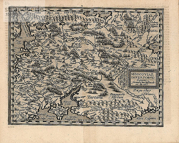 Moscoviae Imperium  1600. Schöpfer: Quad  Matthias (1557-1613).