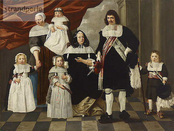 Porträt einer Familie. Schöpfer: Helt Stockade  Nicolaes de (1614-1669).