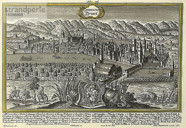 Trient  um 1740. Schöpfer: Johann Georg Ringlin.