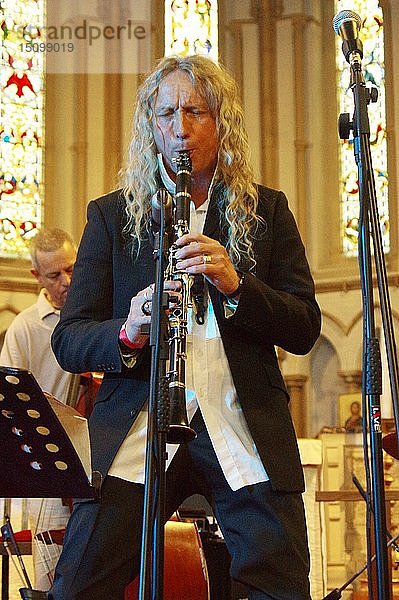 Julian Marc Stringle  Eastbourne Jazz Festival  Christ Church  September 2018. Schöpfer: Brian O'Connor.