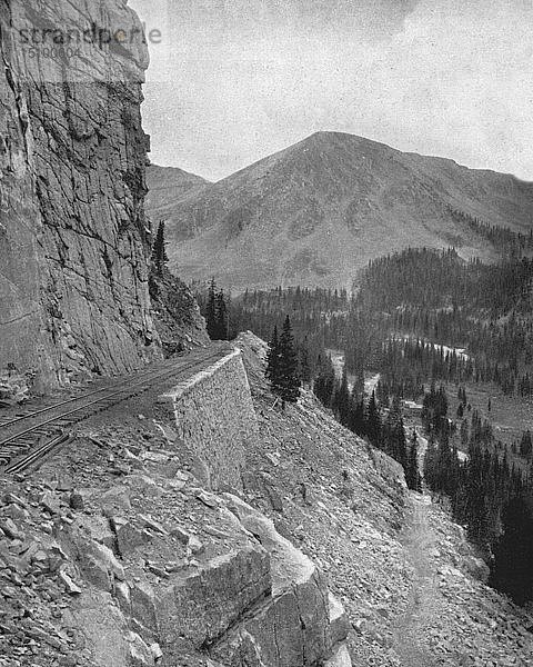 Alpenpass  Colorado  USA  um 1900. Schöpfer: Unbekannt.