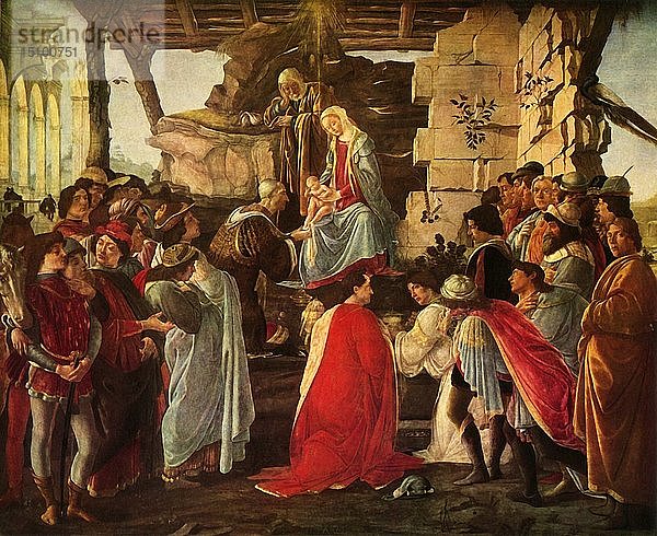 Anbetung der Könige   1476  (1937). Schöpfer: Sandro Botticelli.