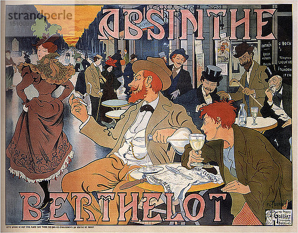 Absinthe Berthelot  1898. Künstler: Thiriet  Henri (1873-1946)