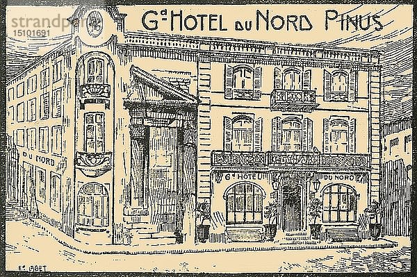 Facade De L'Hotel - Fassade des Hotels   um 1920. Schöpfer: E Laget.