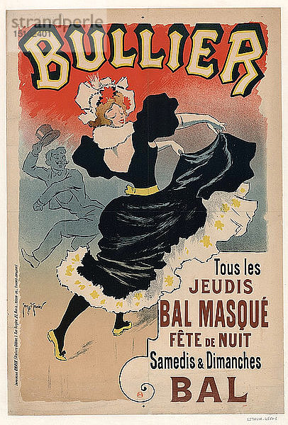 Bullier  Tous les jeudis Bal masque  fe?te de nuit  1896. Schöpfer: Meunier  Henri Georges (1873-1922).