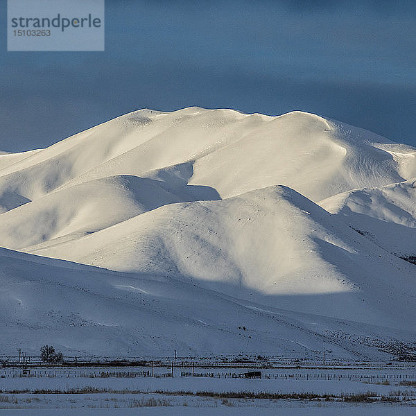 Schneebedeckter Berg in Picabo  Idaho