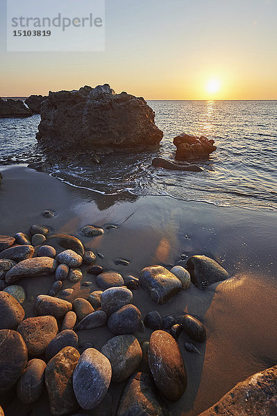 Felsenküste  Larissa  Kreta  Griechenland  Europa