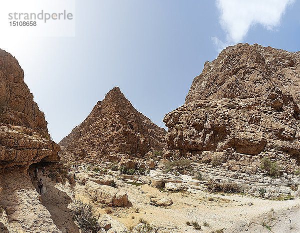 Felswand am Wadi Shab  Oman