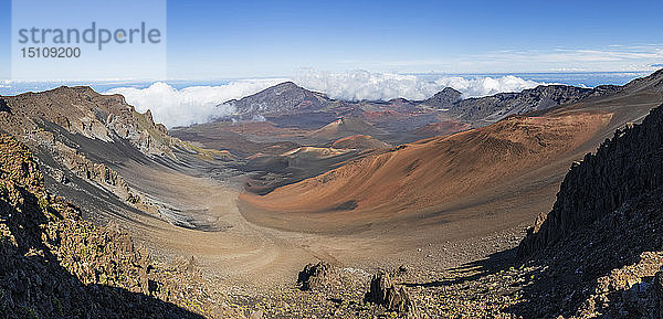 Krater des Haleakala-Vulkans  Haleakala-Nationalpark  Maui  Hawaii  USA