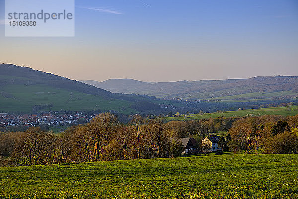 Sonnenuntergang  Ehrenberg  Rhön  Deutschland