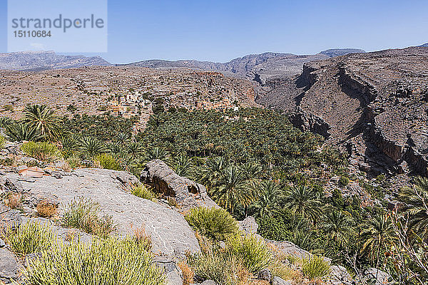 Misfat al Abriyyin und die Berge  Ad Dakhiliyah  Oman