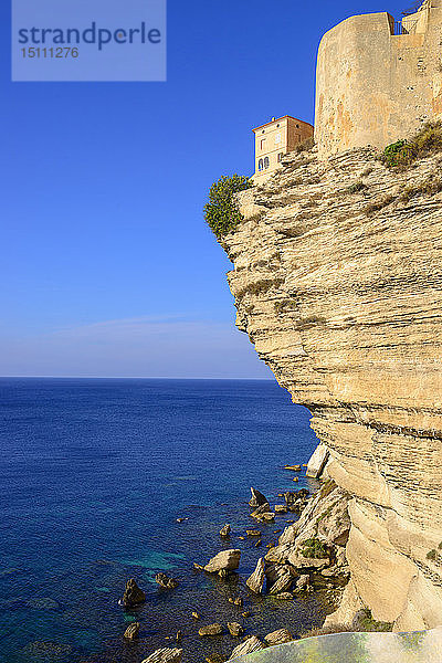 Frankreich  Korsika  Klippen von Bonifacio