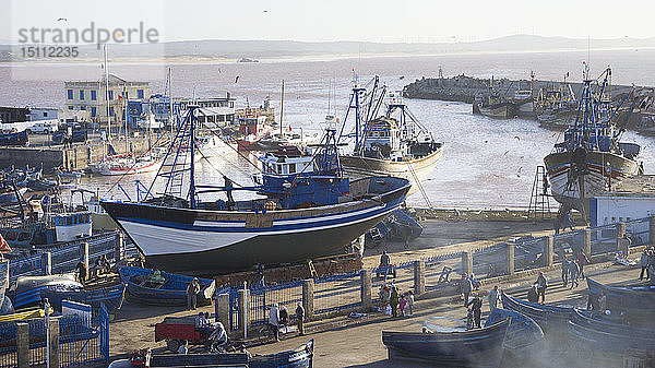 Marokko  Essaouira  Fischereihafen
