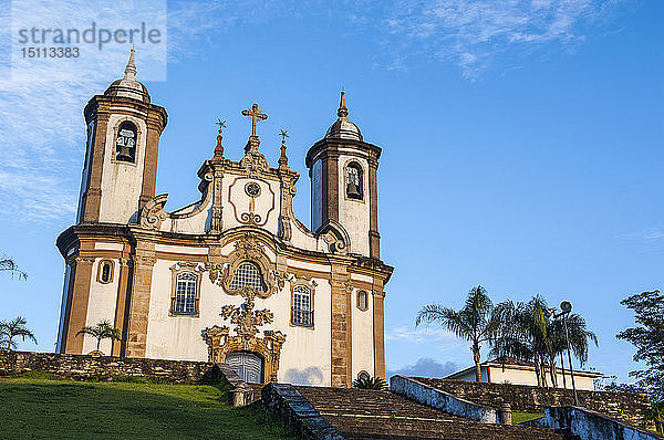 Kirche Nossa Senhora do Carmo in Outo Preto  Minas Gerais  Brasilien