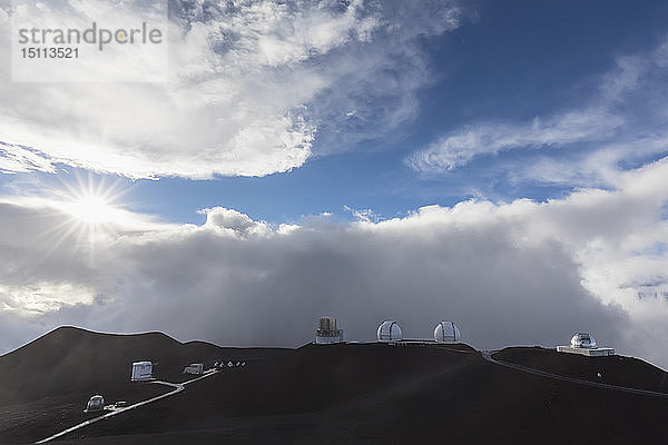 USA  Hawaii  Vulkan Mauna Kea  Teleskope der Mauna-Kea-Observatorien
