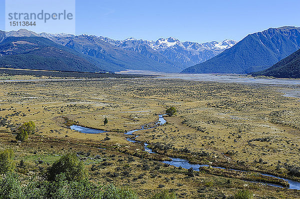Wunderschöne Berglandschaft um den Arthur's Pass  Südinsel  Neuseeland