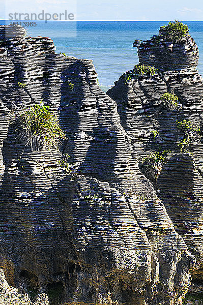 Pancake Rocks  Paparoa-Nationalpark  Südinsel  Neuseeland
