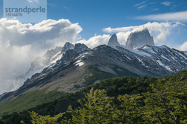 Mount Fitz Roy bei El Chalten  Argentinien  Südamerika