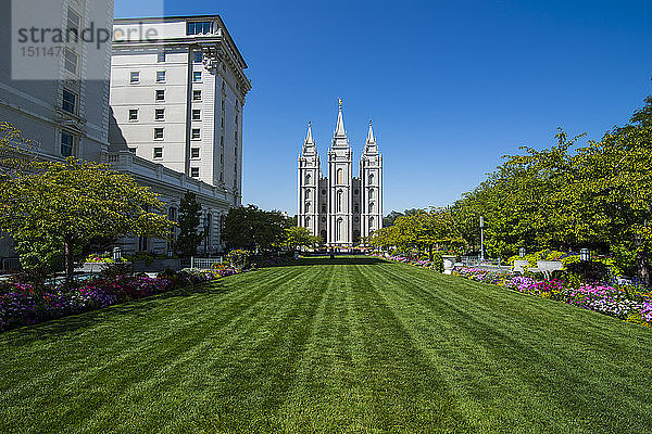 USA  Utah  Salt Lake City  Mormonen-Tempel von Salt Lake City
