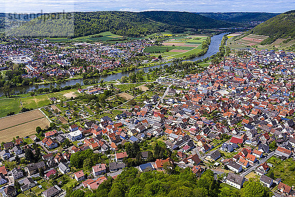 Ansicht von Kleinheubach und Grossheubach  Bayern  Deutschland