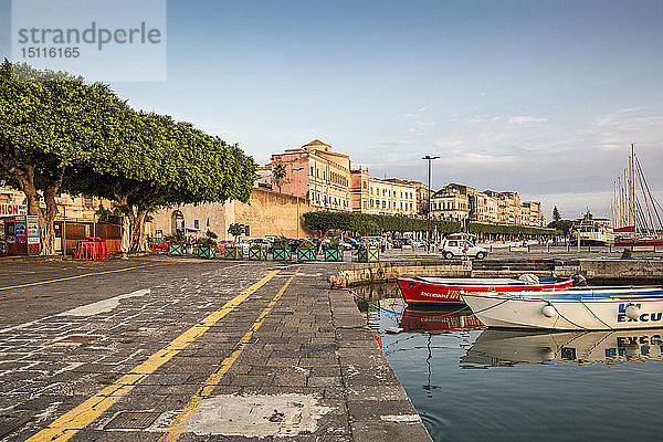 Italien  Sizilien  Ortygia  Syrakus  Hafen