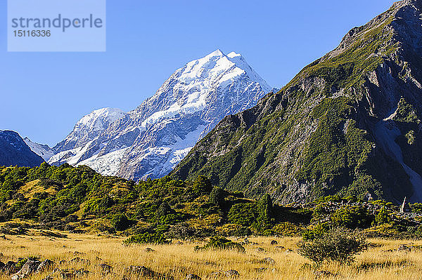 Mount Cook  höchster Berg in Neuseeland  Südinsel