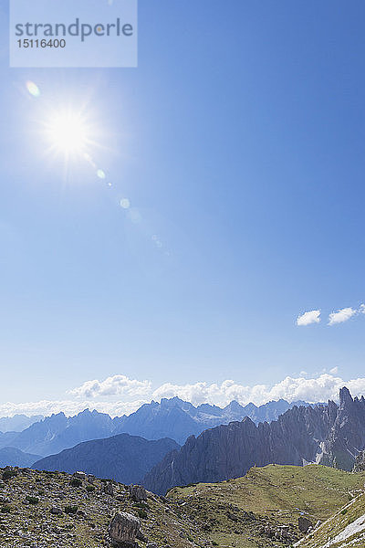 Gebiet Tre Cime di Lavaredo  Naturpark Tre Cime  Unesco-Weltnaturerbe  Sextner Dolomiten  Italien