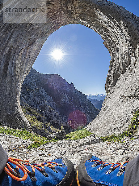 Spanien  Asturien  Pena Mea  Ojo de buey