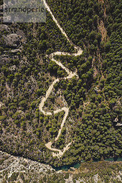 Wanderweg bei Cuenca  Kastilien-La Mancha  Spanien