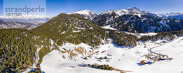 Österreich  Tirol  Stubaier Alpen  Luftbild des Nertals