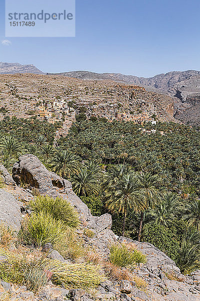 Misfat al Abriyyin und die Berge  Ad Dakhiliyah  Oman