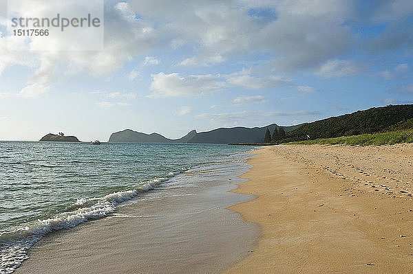 Verlassener Strand auf Lord Howe Island  New South Wales  Australien