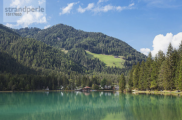 Italien  Südtirol  Dolomiten  Toblacher See